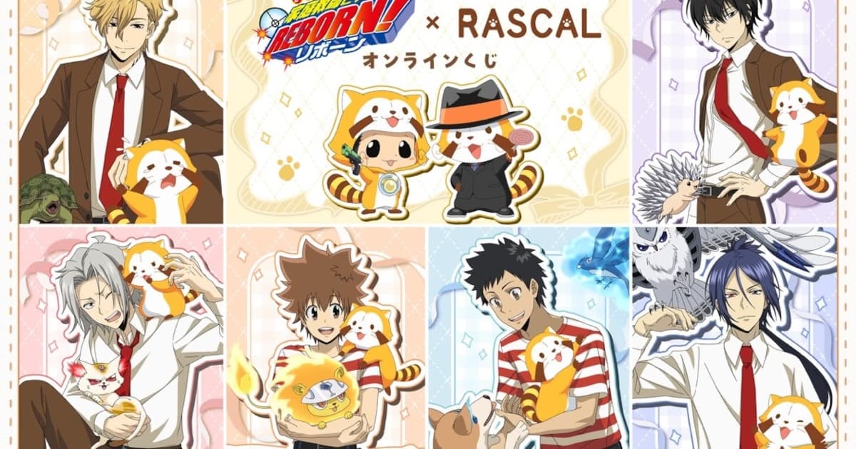Mafia and Cute Raccoon Together: Katekyo Hitman REBORN! x Rascal Collaboration Begins