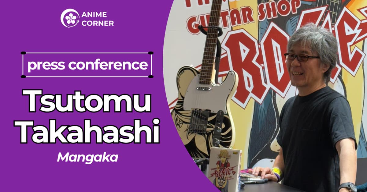 Tsutomu Takahashi Holds Press Conference on Guitar Shop Rosie and Jumbo Max