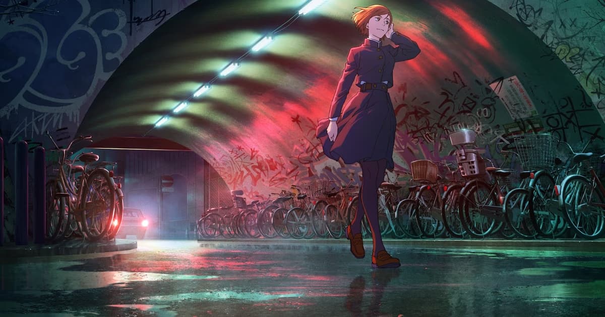 MAPPA Special Visual for 15th Anniversary: Nobara Kugisaki in Nighttime Shibuya