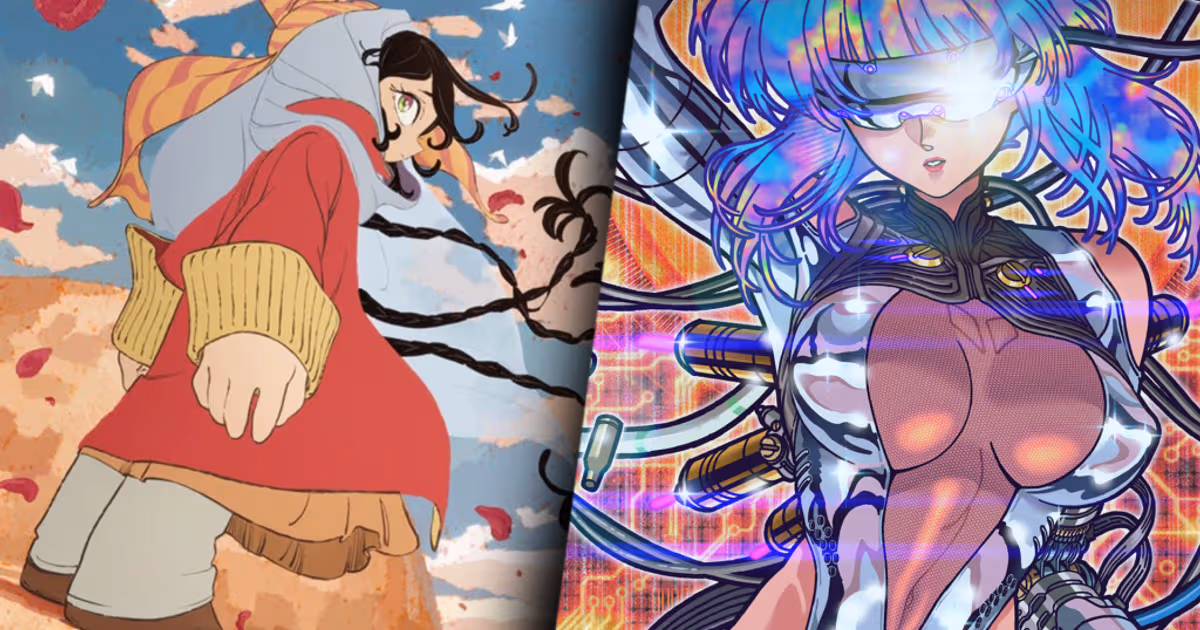 Crossover Visual from Ghost in the Shell and Jaadugar: A Witch in Mongolia by Science SARU