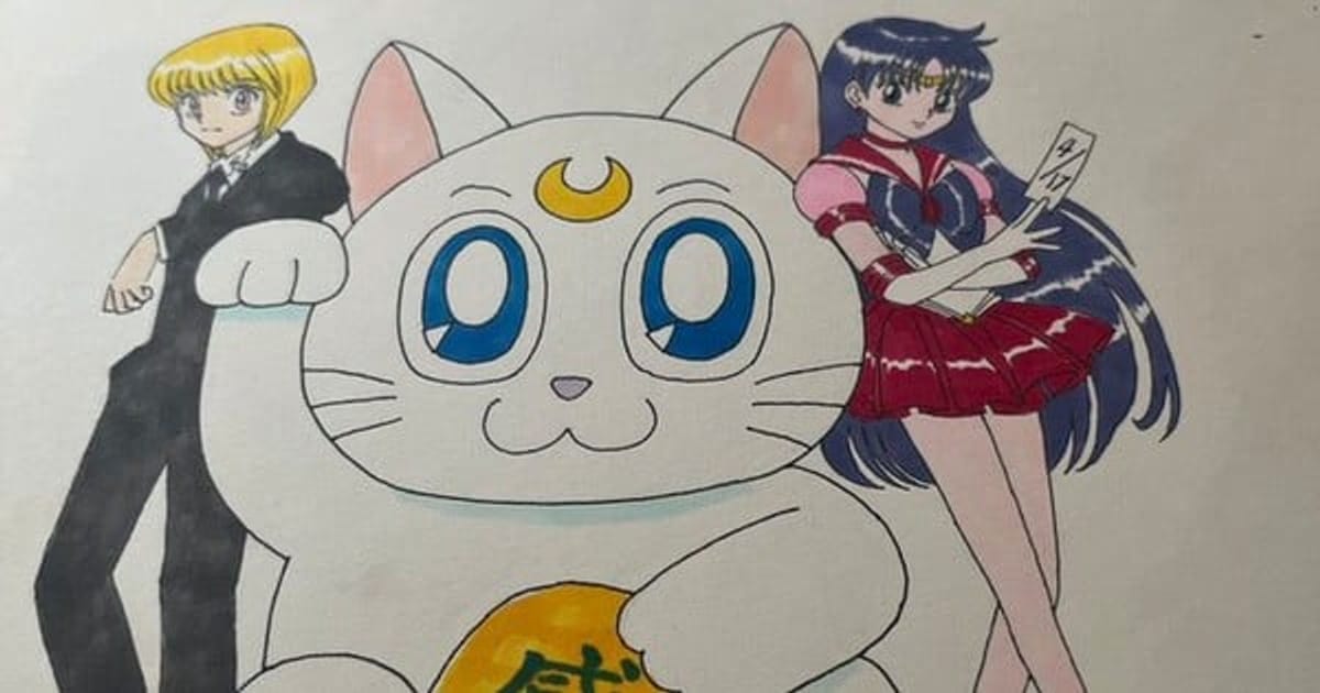A Meaningful Gesture from the Manga World's Power Couple: A Hunter x Hunter Illustration by Naoko Takeuchi