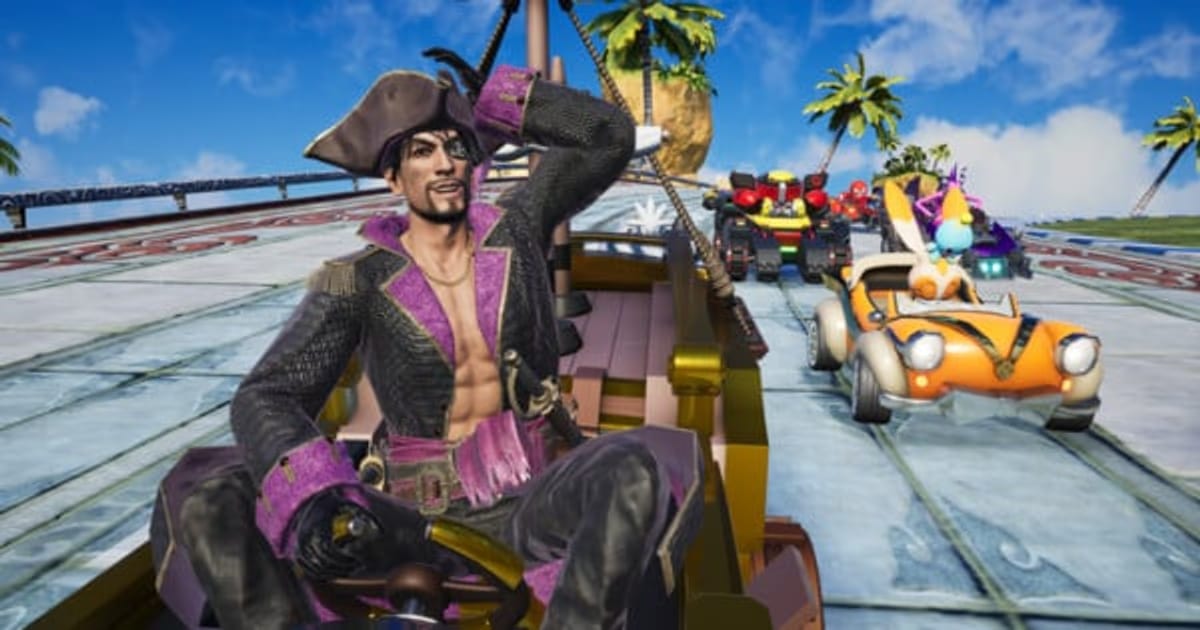 Goro Majima Arrives in Sonic Racing: CrossWorlds: Captain Majima Hits the Tracks with Free DLC!