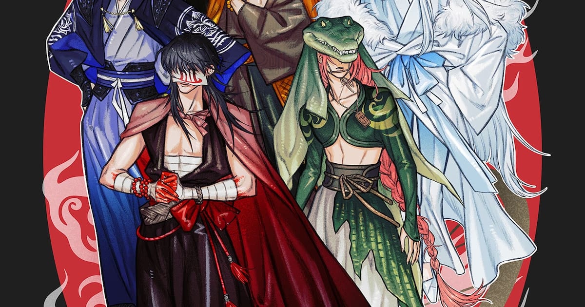 Hiroshi Utsumi Designs Characters for 'Jigoku Korin' Project Combining Bicycle and Hell Tour