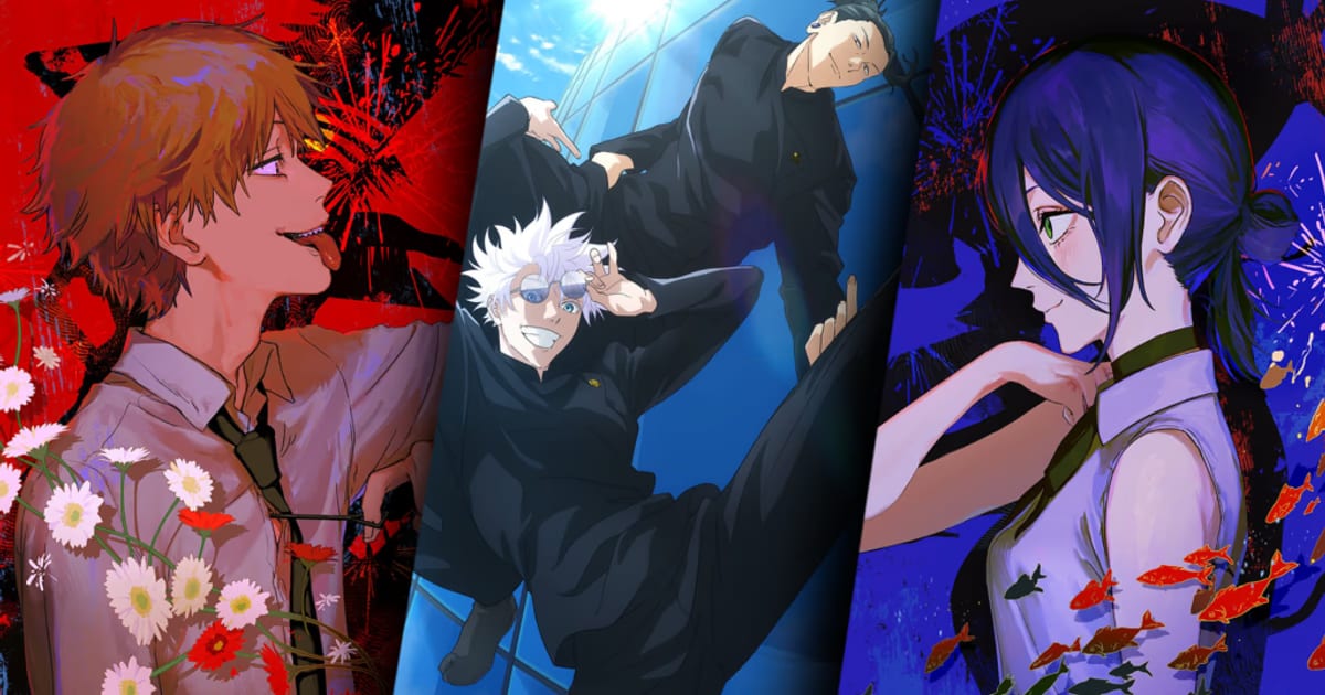 MAPPA Shares Jujutsu Kaisen, Chainsaw Man, and Attack on Titan Illustrations Ahead of 15th Anniversary Expo